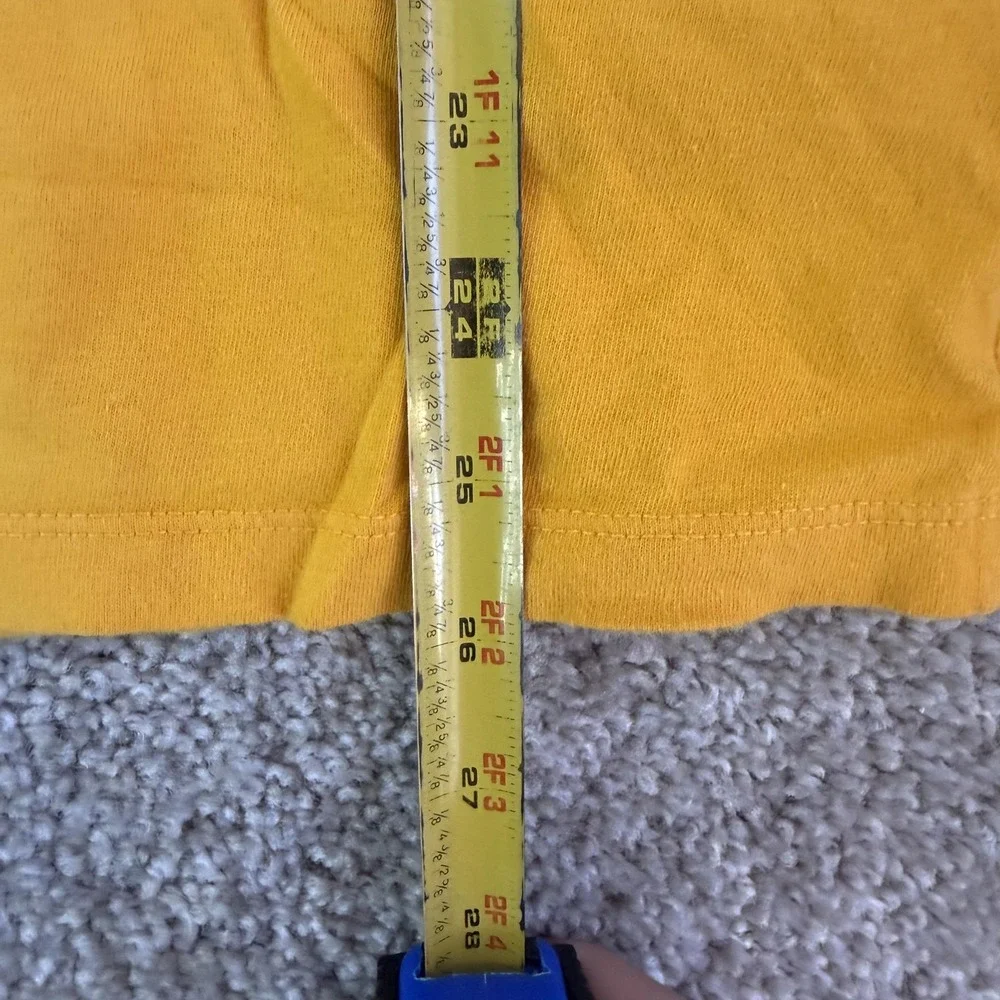 The North Face Shirt Mens Medium Yellow Graphic Logo Outdoor Tee T-Shirt